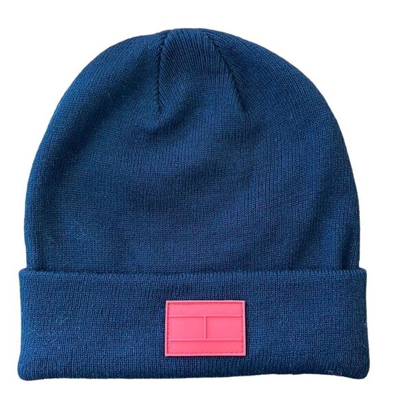 NEW Tommy Hilfiger Navy Blue Beanie - Picture 1 of 7